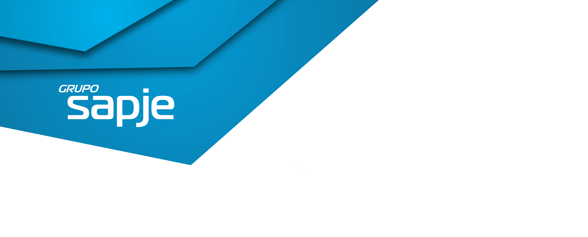 Cabecera con logo del grupo SAPJE azul celeste