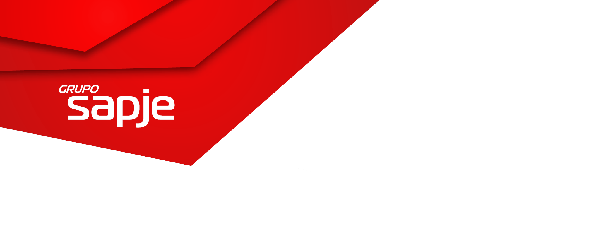 Cabecera con logo del grupo SAPJE rojo ruby
